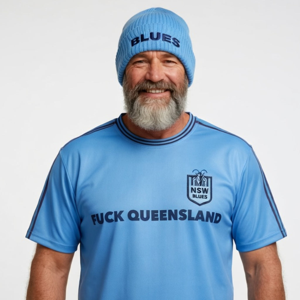 BLUES Organic ribbed beanie