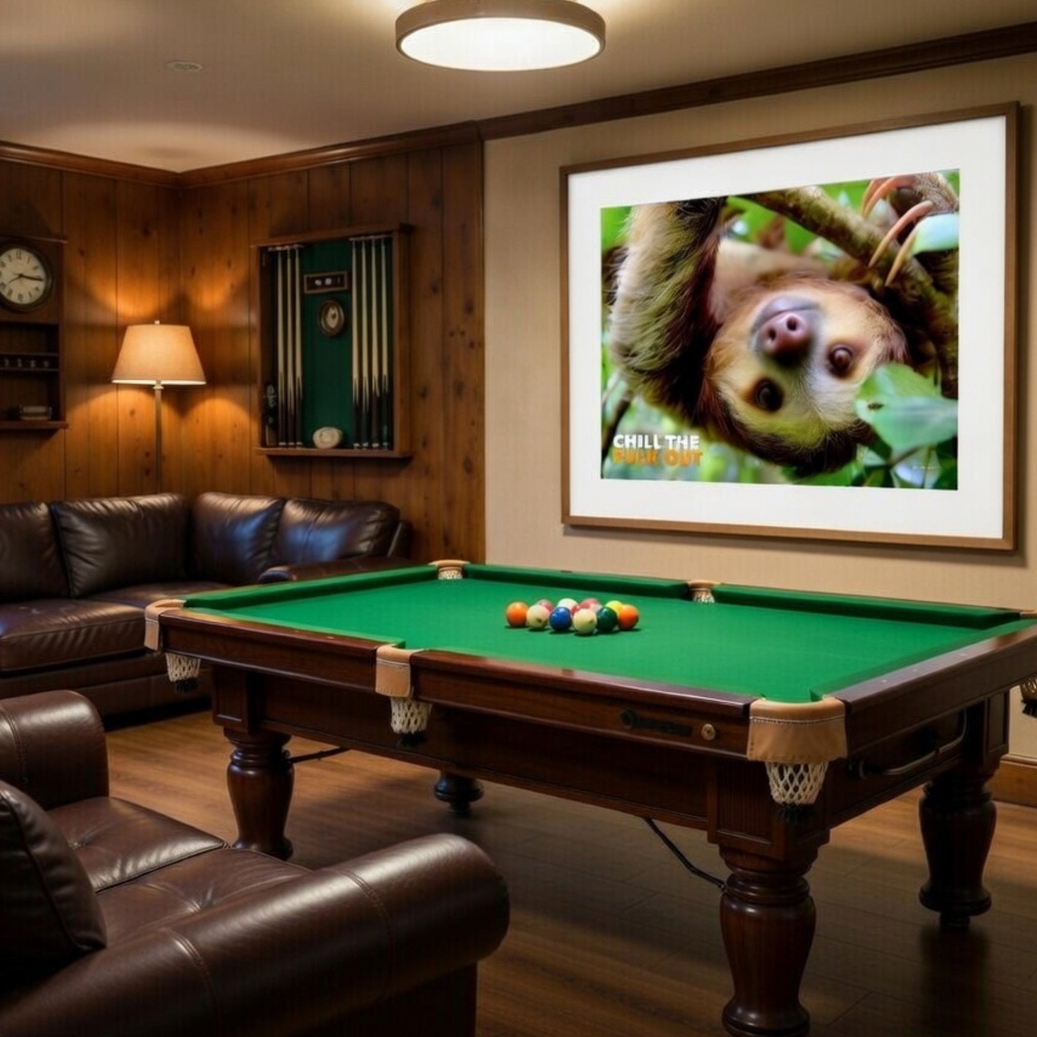 Chill The Fuck Out - Sloth - Landscape Poster