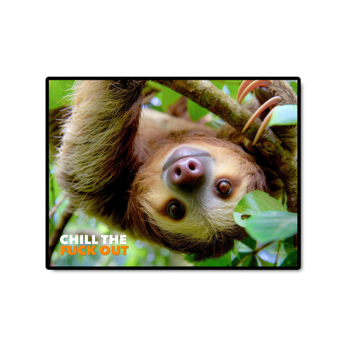 Chill The Fuck Out - Sloth - Landscape Poster