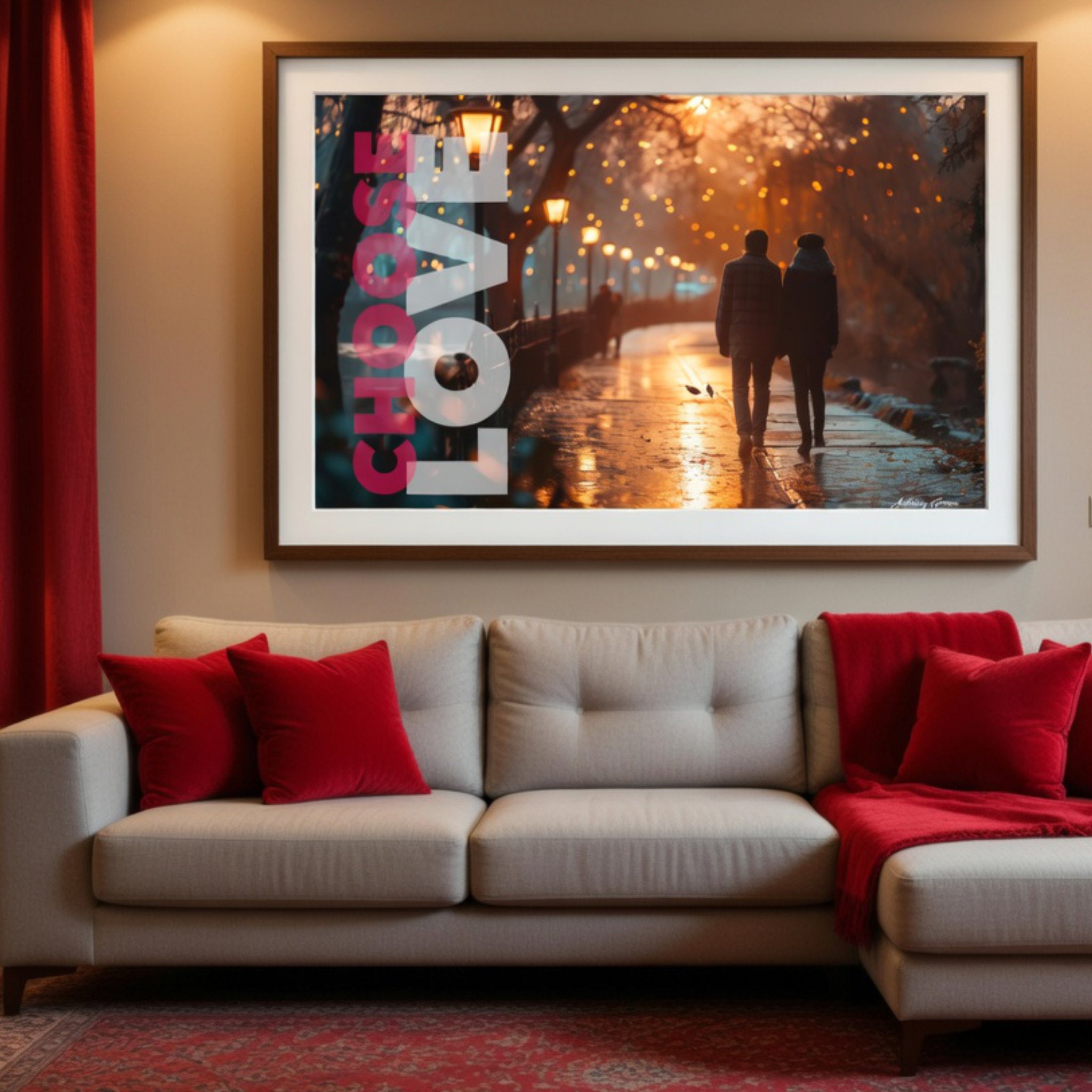 Choose Love - Walk with Me - Landscape Poster