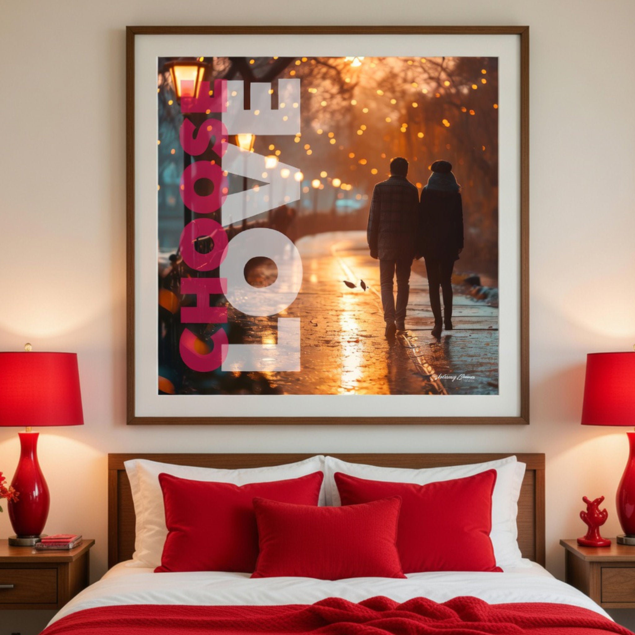 Choose Love - Walk with Me - Square Poster