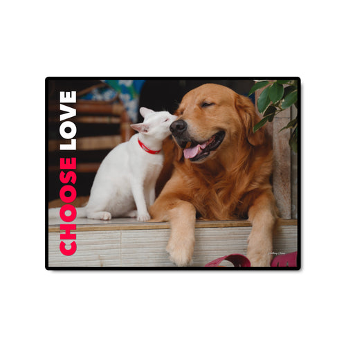 Choose Love - Dog & Cat - Landscape Poster
