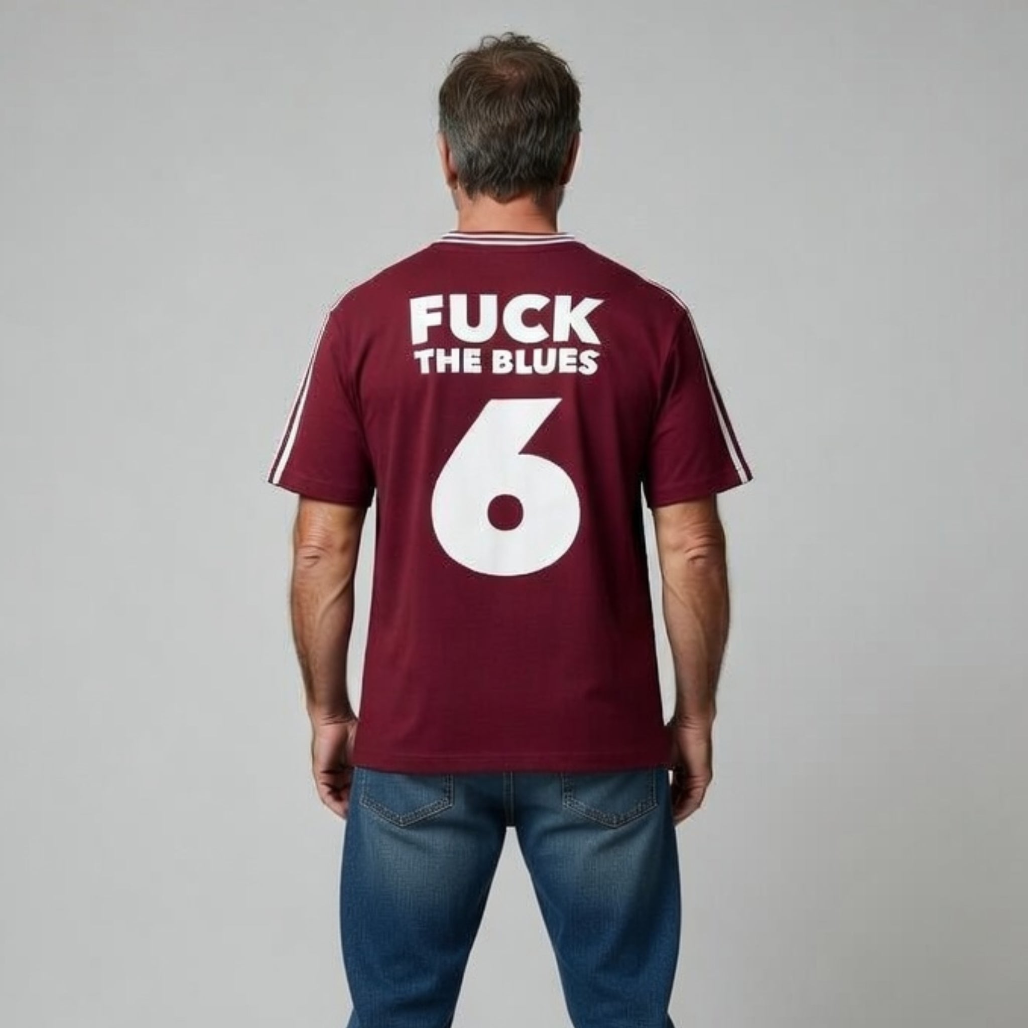 Fuck the Blues - State or Origin - Oversized cotton t-shirt