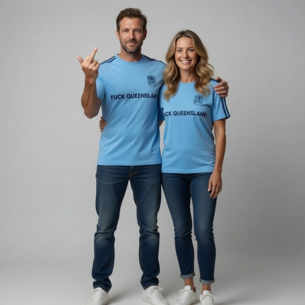 Fuck Queensland - State of Origin - Oversized cotton t-shirt