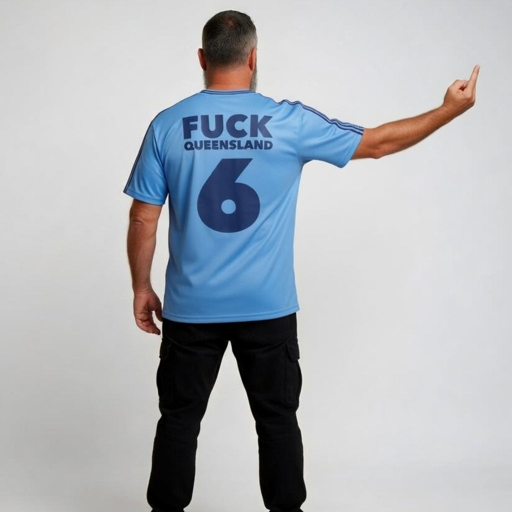 Fuck Queensland - State of Origin - Oversized cotton t-shirt