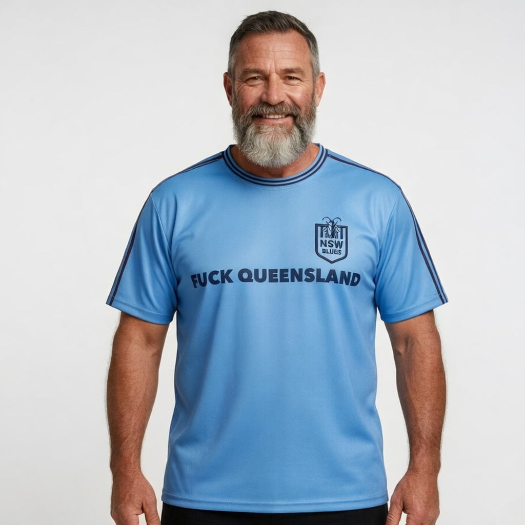 Fuck Queensland - State of Origin - Oversized cotton t-shirt