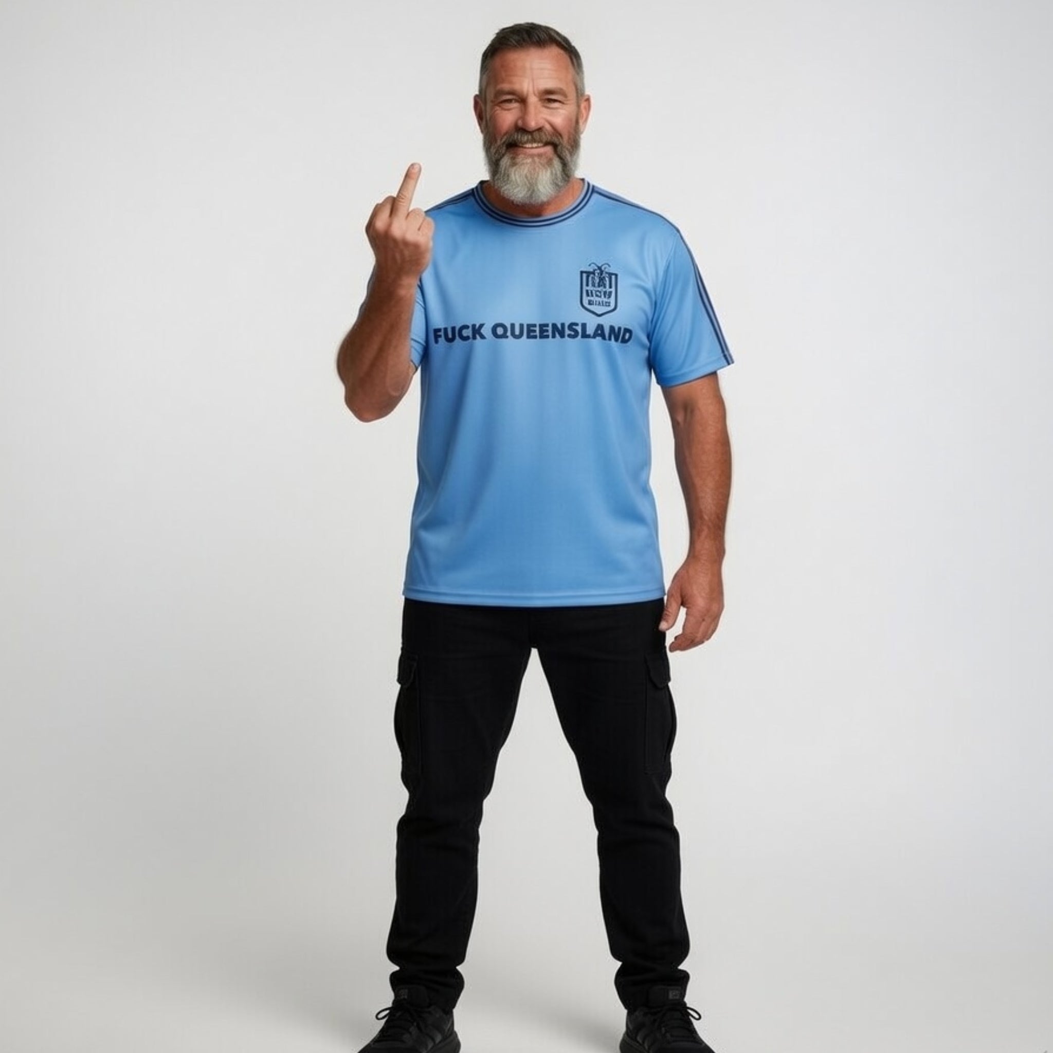 Fuck Queensland - State of Origin - Oversized cotton t-shirt