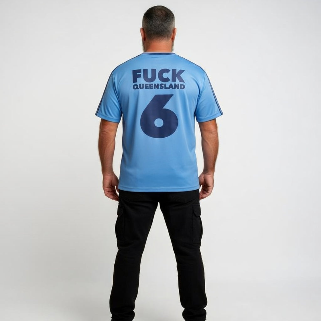 Fuck Queensland - State of Origin - Oversized cotton t-shirt