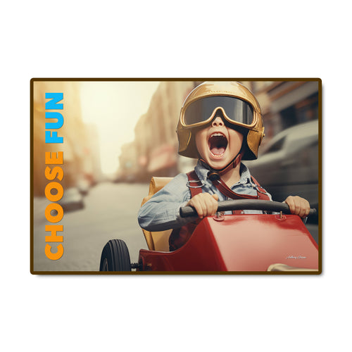 Choose Fun - Boy Go Kart - Landscape Poster