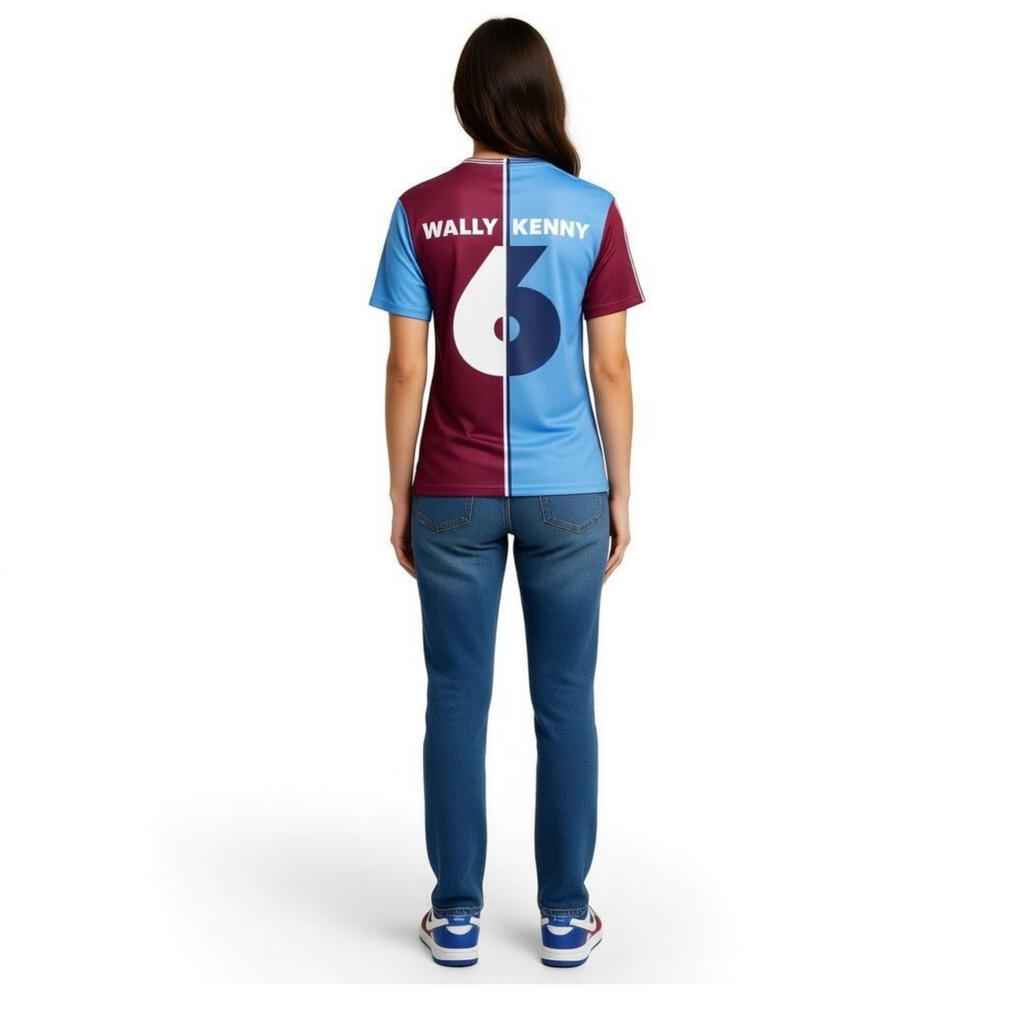 50/50 State of Origin Supporter - Fun Oversized Cotton T-shirt