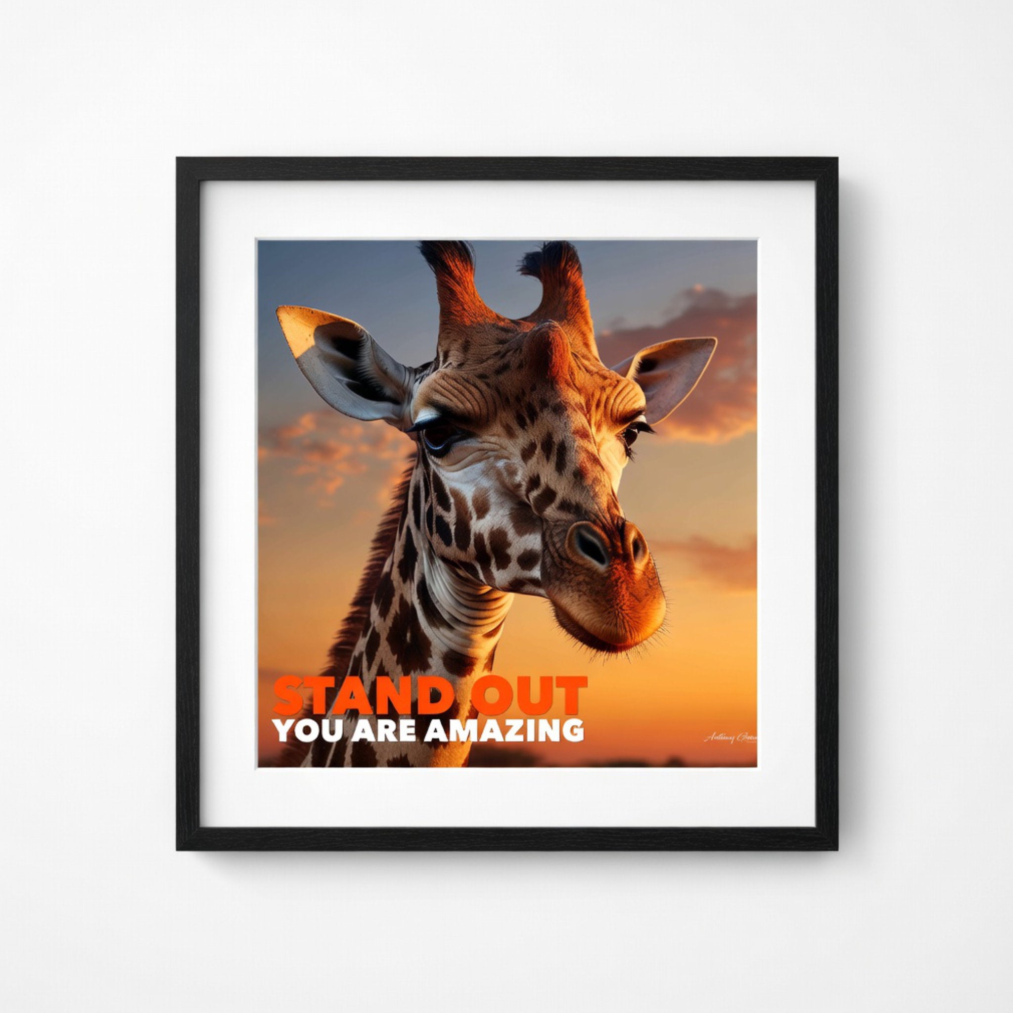 Stand Out - You Are Amazing - Square Poster