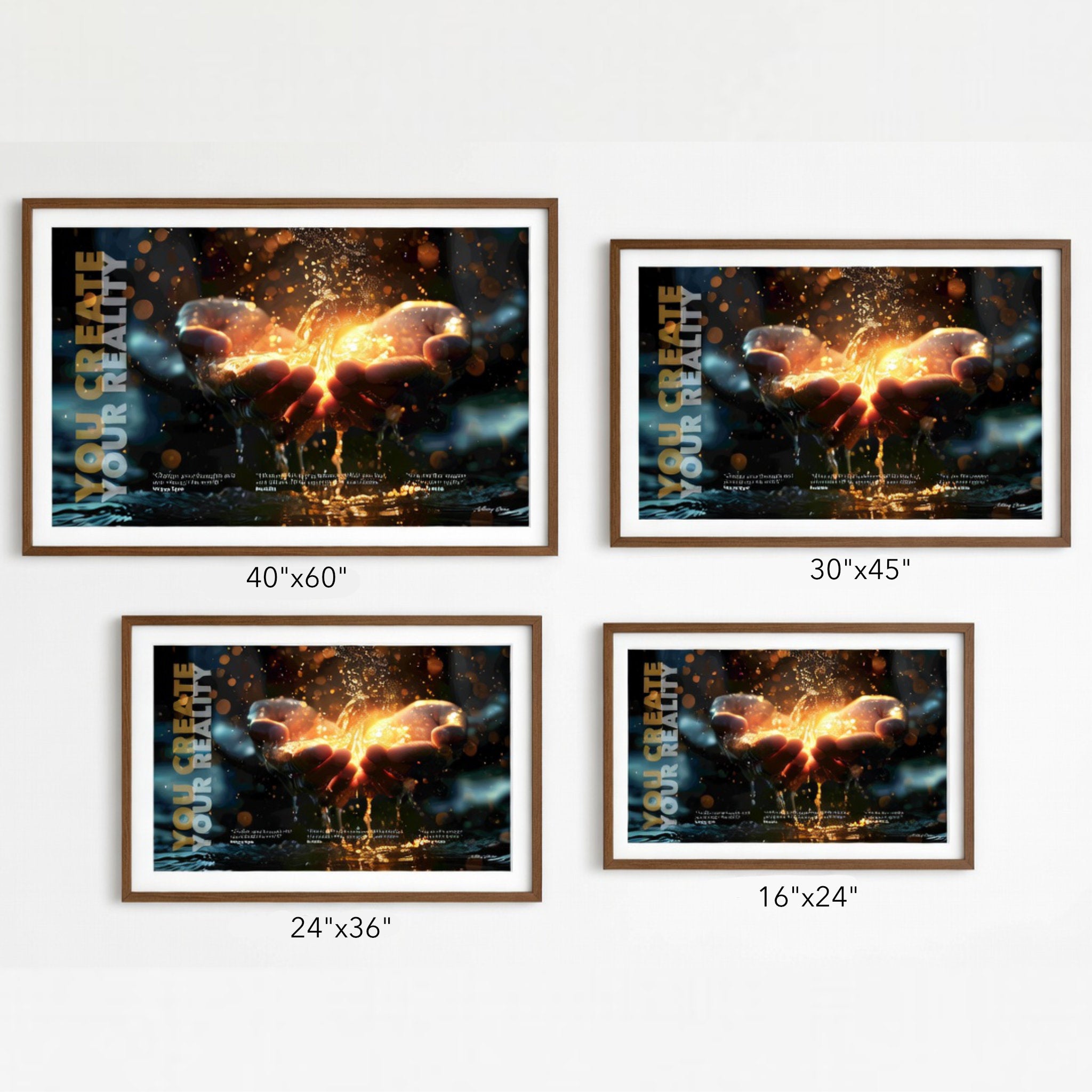 You Create - Your Reality - Landscape Poster